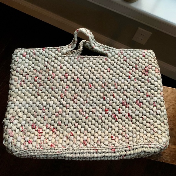 New Handmade Crotched Recycled Plastic Bags Tote Bag, Upcycling - Picture 9 of 10